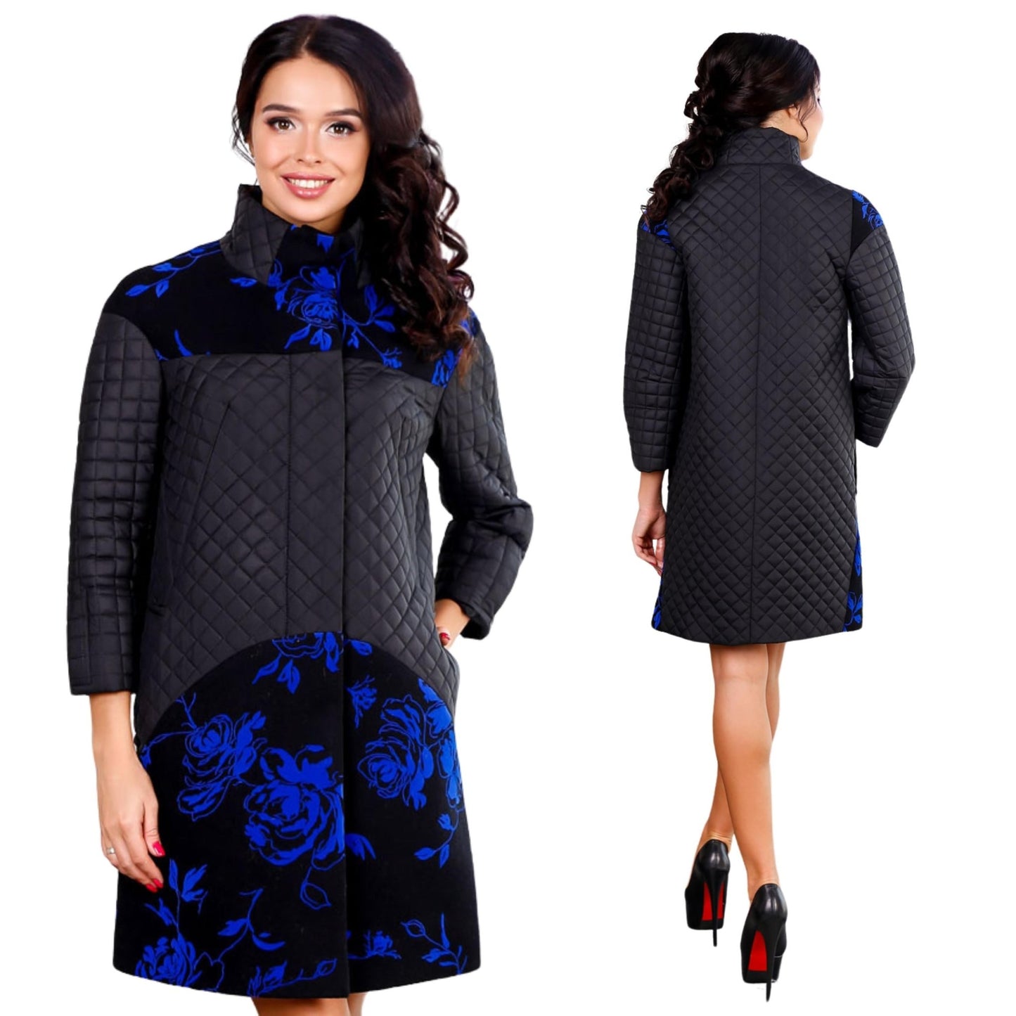 Black Quilted Jacket Women Black Women's Quilt Coat Spring Autumn Пальто В - 1060 Alba Pinerolesse Тон 2 - FAVORITTI