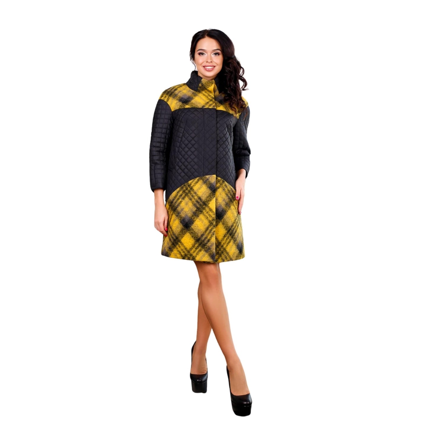 Black Quilted Jacket Women Black Women's Quilt Coat Spring Autumn Пальто В - 1060 Helsing Тон 1 - FAVORITTI
