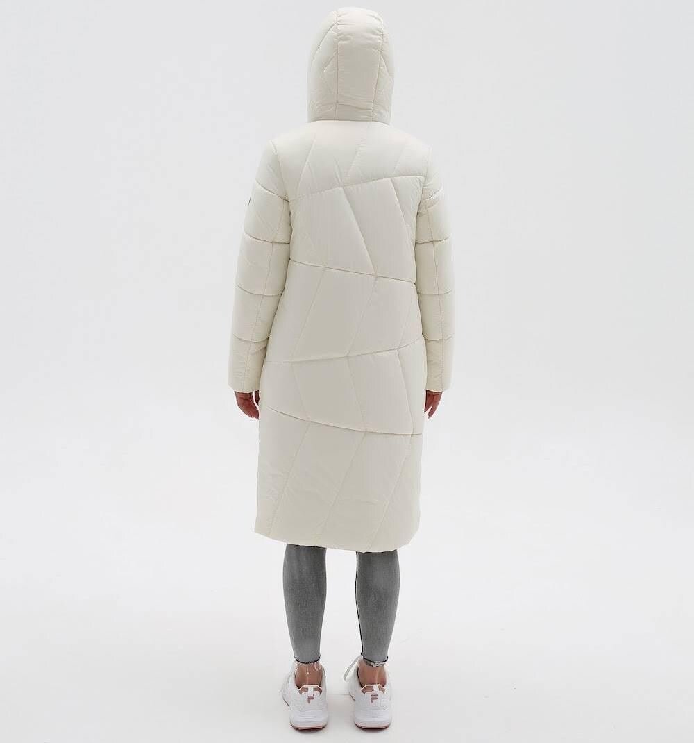 Cream Puffer Quilted Coat Womens Puff Jacket Пуховик ПВ - 1304 Лаке Тон 1 - FAVORITTI