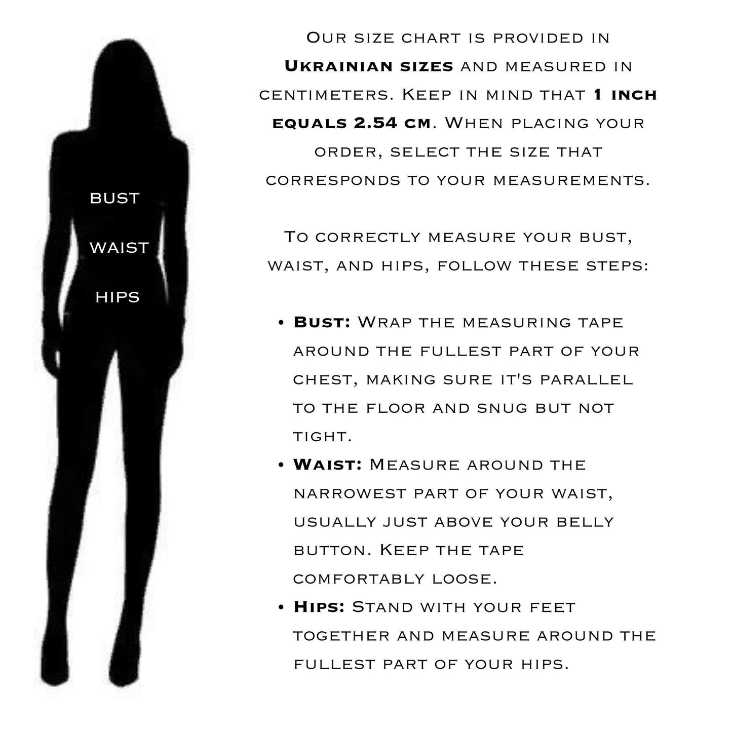 a woman's silhouette with the measurements of her body