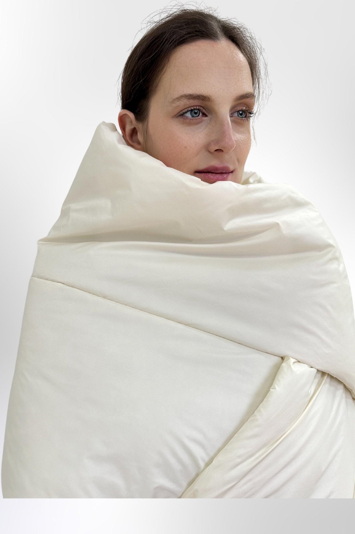 Ivory Blanket Shawl Stole Around Shoulders Wrap Puffer Cape Large Scarf 20x85in With Pockets Warm Winter Christmas Gift Womens Clothing - FAVORITTI