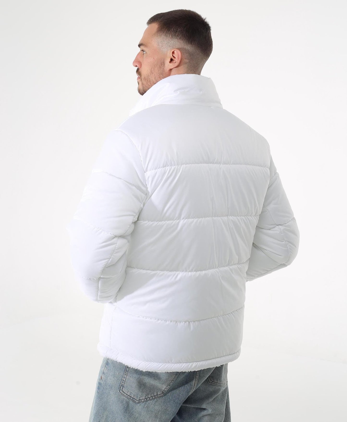Men's Reversible Winter Down Jacket Quilted Waterproof Side and Faux Fur КМ - 1317 Лаке Тон 10 - FAVORITTI