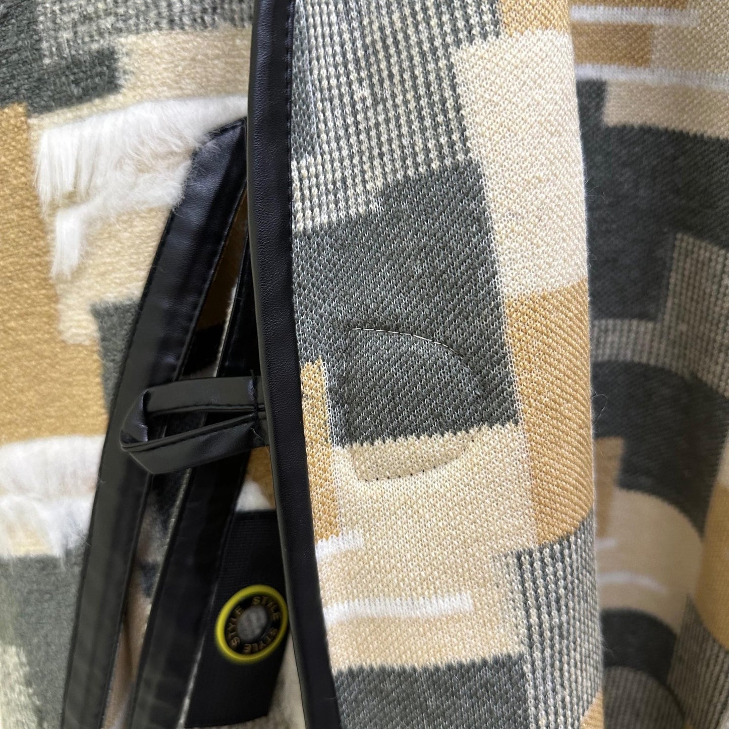 Plaid Wool Cape Women Loose Fit Cozy Stylish Oversized Coat Пончо В - 1176 Rimini Тон 1 - FAVORITTI
