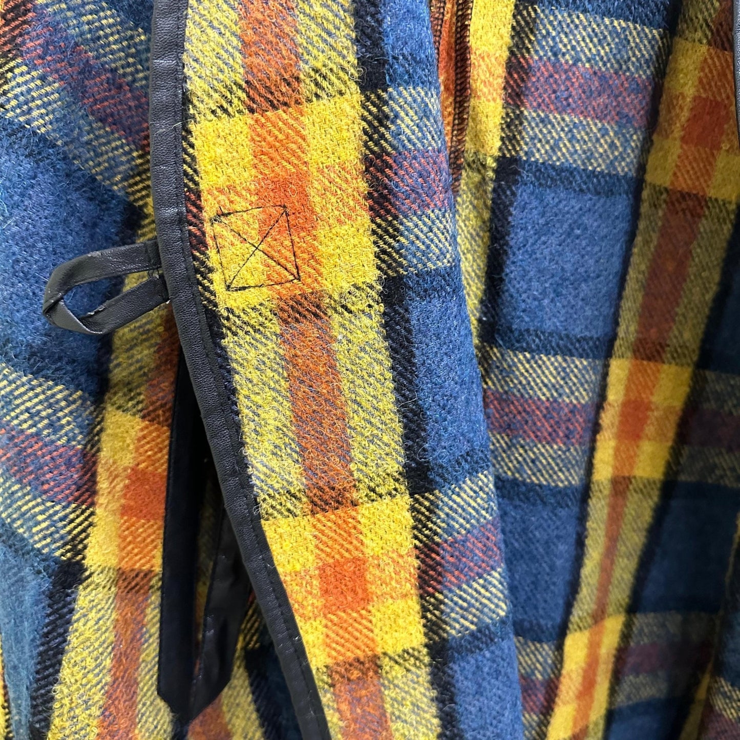 Plaid Wool Cape Women Loose Fit Cozy Stylish Oversized Coat Пончо В - 1176 Wilson Тон 3 - FAVORITTI