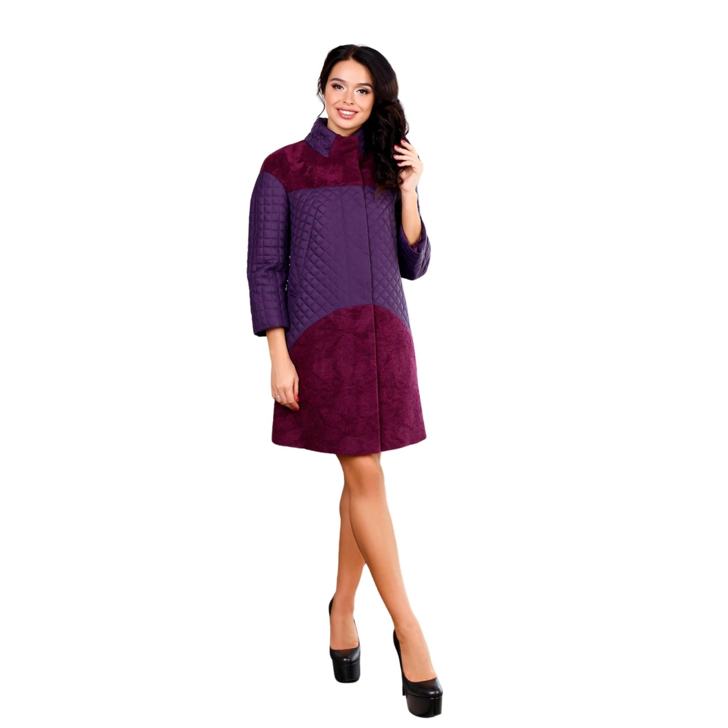 Quilted Jacket Women Quilt Coat Spring Autumn Пальто В - 1060 PE 14361 Тон 102 - FAVORITTI