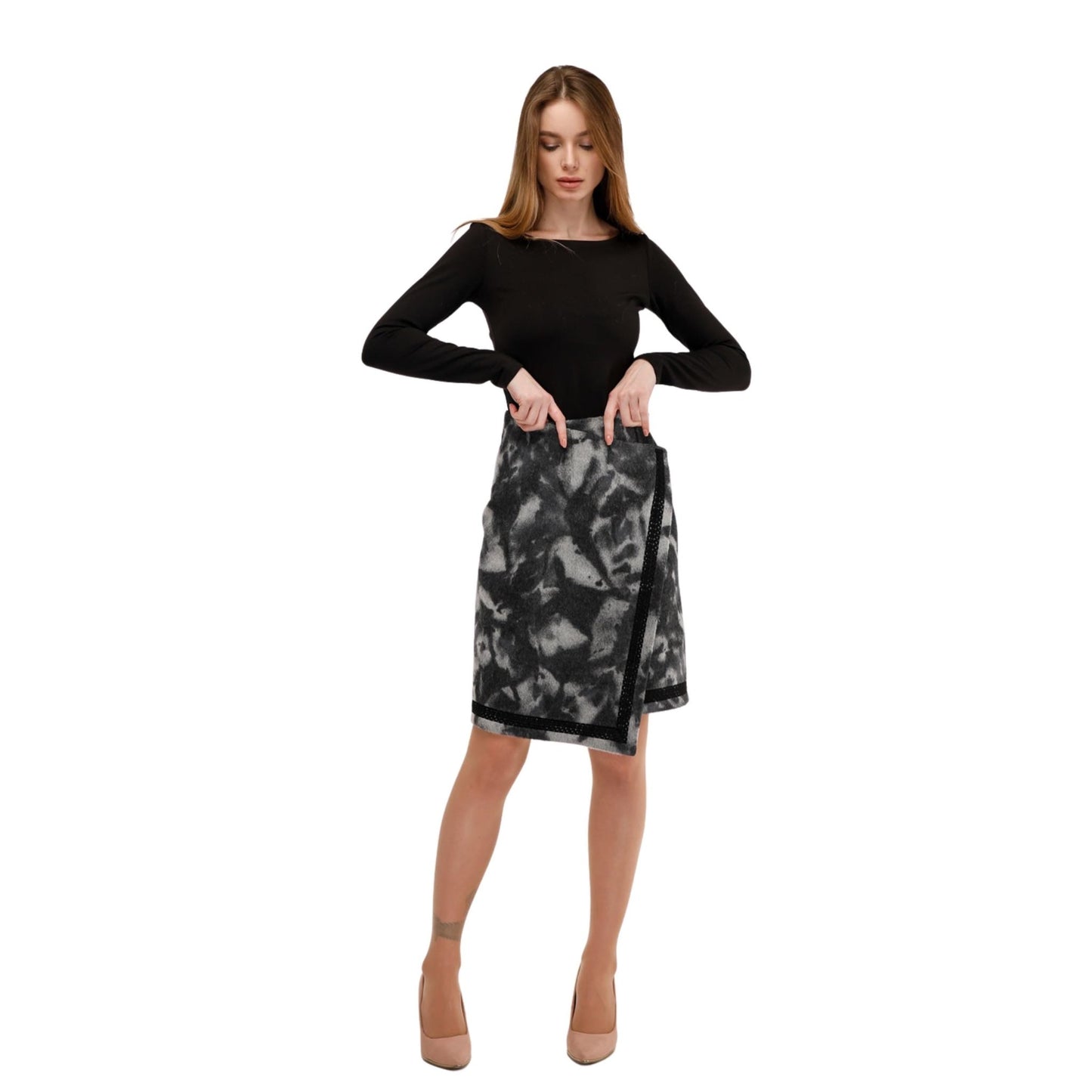 Wool Wrap Skirt for Autumn and Winter Юбка Ю - 1077 Vadus/A Тон 29 - FAVORITTI