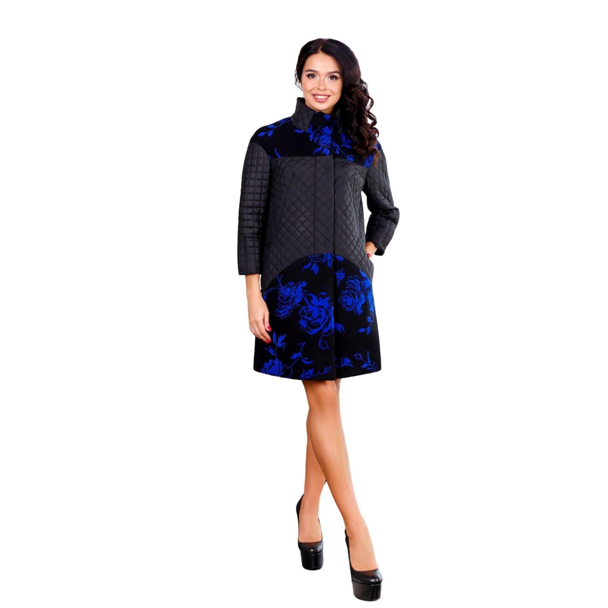 Black Quilted Jacket Women Black Women's Quilt Coat Spring Autumn Пальто В - 1060 Alba Pinerolesse Тон 2 - FAVORITTI