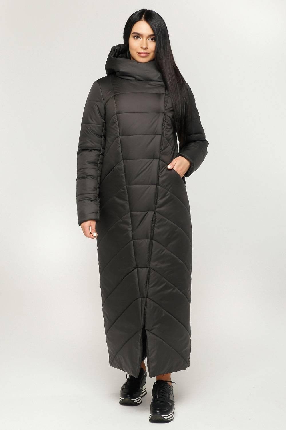 Long Puffer Coat Winter Warm Women's Clothing Пуховик ПВ - 1133 Лаке Тон 21 - FAVORITTI