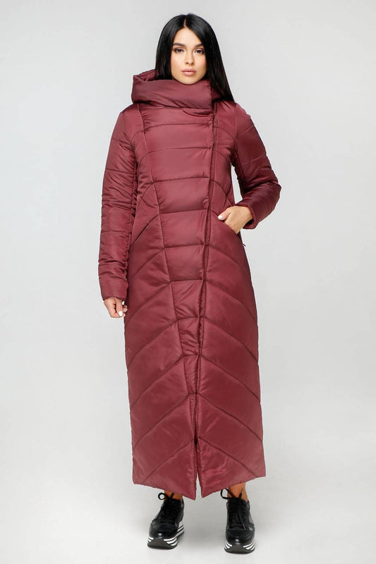 Long Puffer Coat Winter Warm Women's Clothing Пуховик ПВ - 1133 Лаке Тон 5 - FAVORITTI