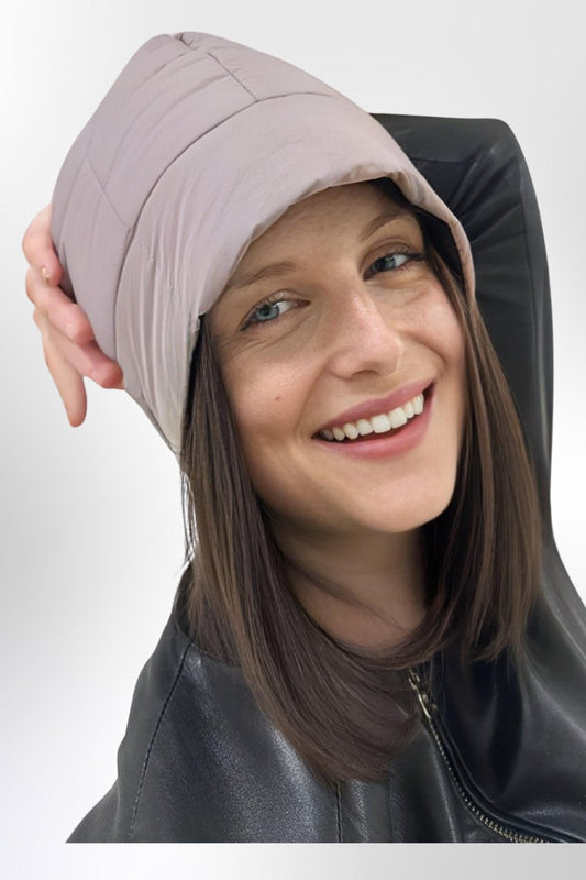 Puffer Beanie Hat Ultralight Warm Winter Hat for Hiking and Outdoor Adventures - FAVORITTI
