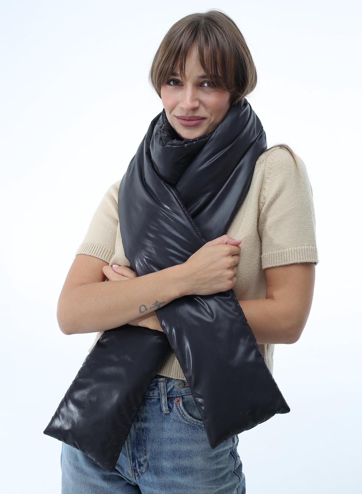 Puffer Scarf Headband 6x90in Warm Winter Accessory Gift Idea - FAVORITTI