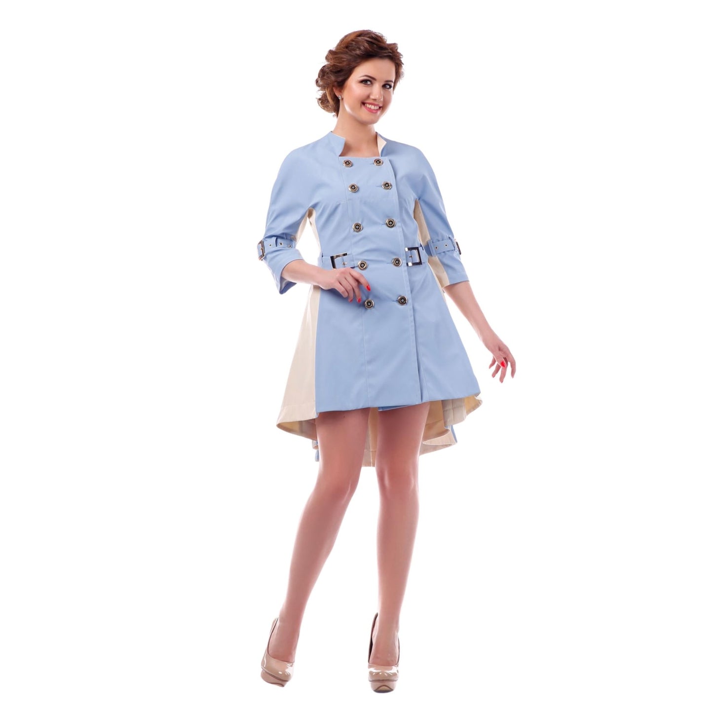 Retro Princess Coat Women Mid - Season Raincoat Плащ В - 939 МФ 101999 Тон 27 - FAVORITTI