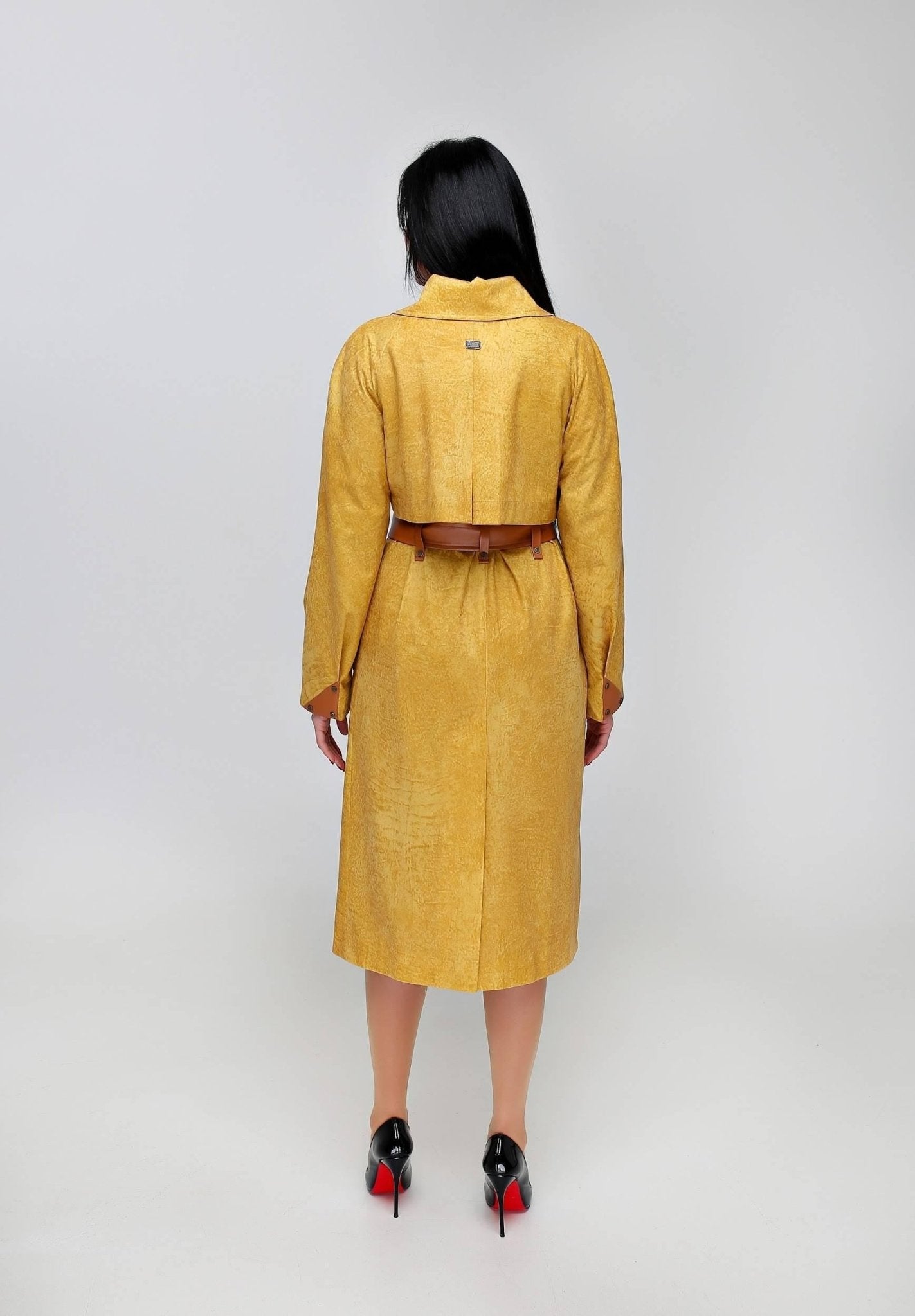 Trench Raincoat for Fall Spring Vintage Style Women's Retro Coat Плащ В - 1295 Kalv Тон 9 - FAVORITTI