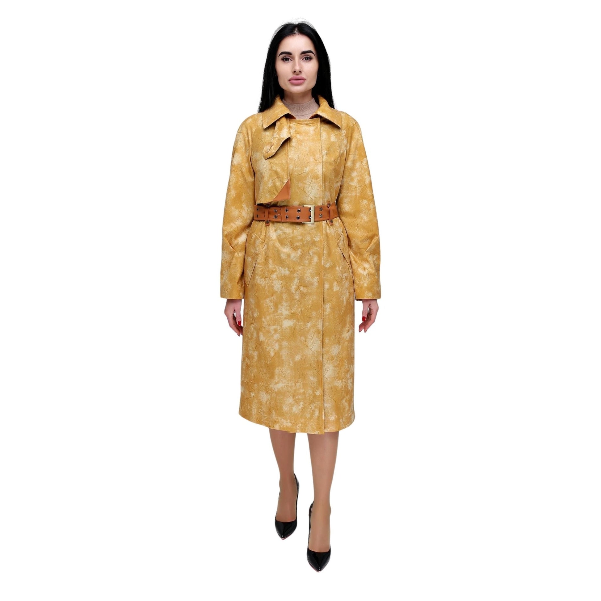 Vintage Style Women's Retro Trench Raincoat for Fall Spring Плащ В - 1295 Kalv Тон 11 - FAVORITTI