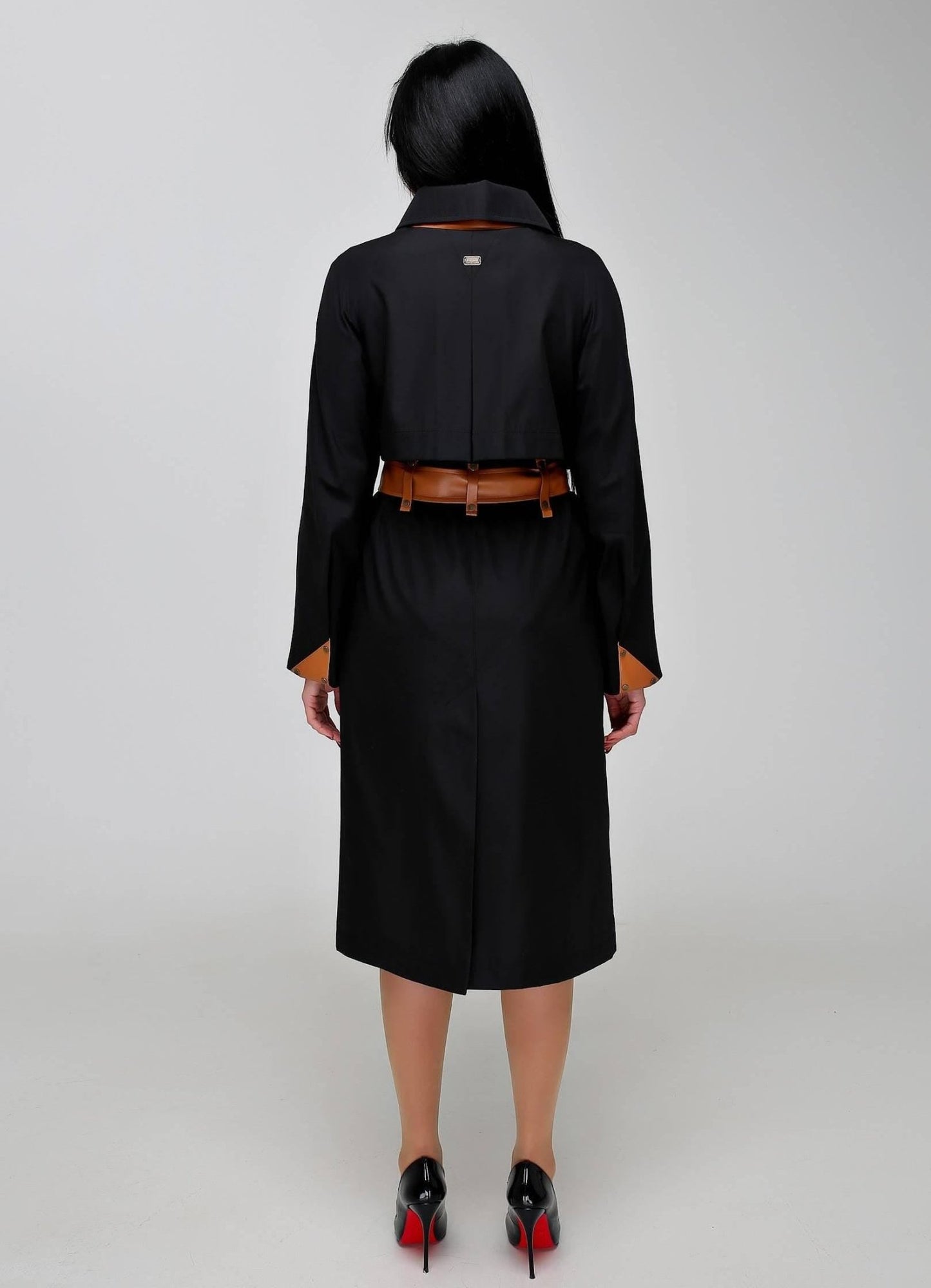 Vintage Style Women's Retro Trench Raincoat for Fall Spring Плащ В - 1295 МФ 102032 Тон 21 - FAVORITTI
