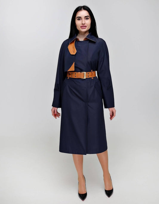 Vintage Style Women's Retro Trench Raincoat for Fall Spring Плащ В - 1295 МФ 102032 Тон 43 - FAVORITTI