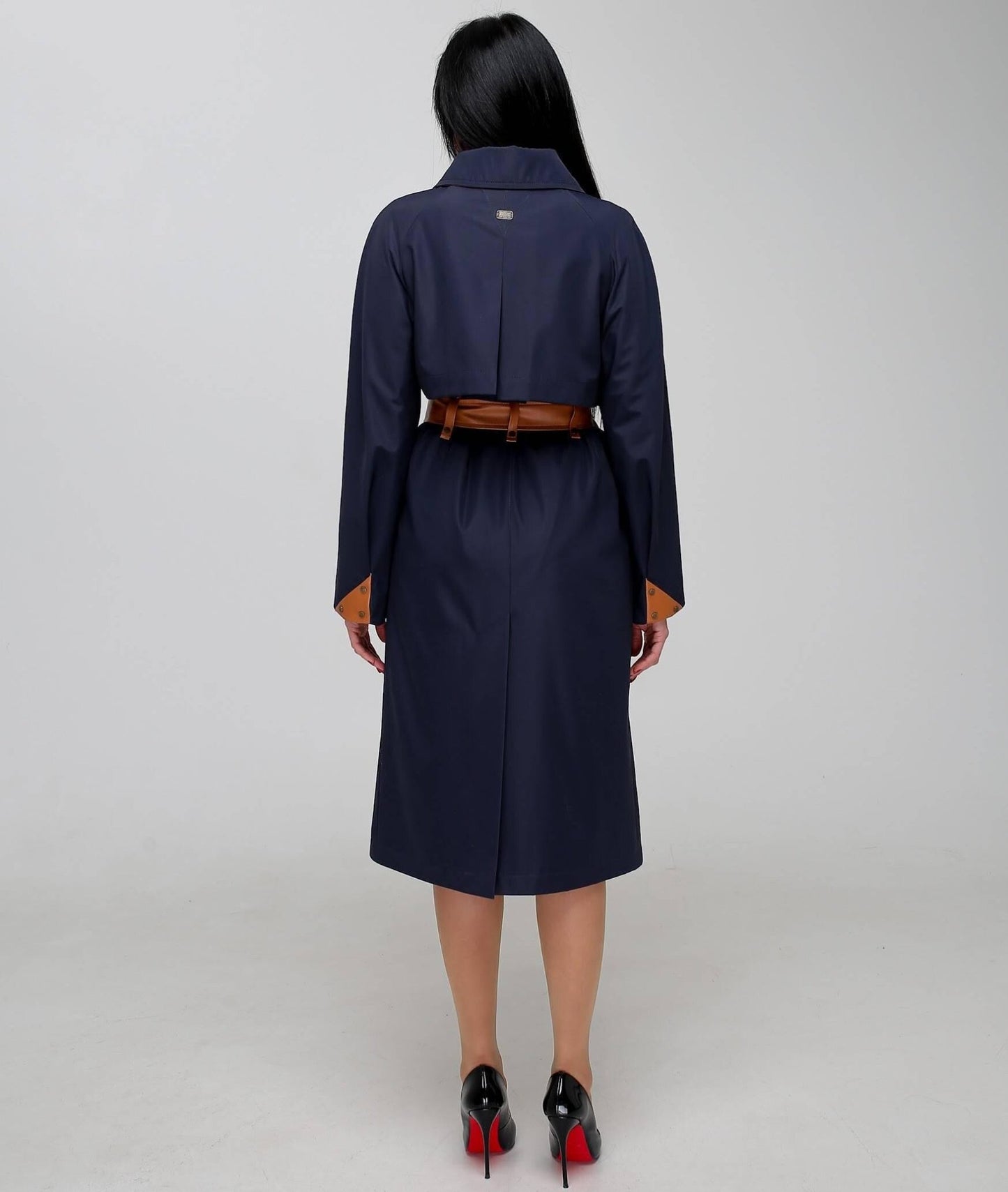 Vintage Style Women's Retro Trench Raincoat for Fall Spring Плащ В - 1295 МФ 102032 Тон 43 - FAVORITTI