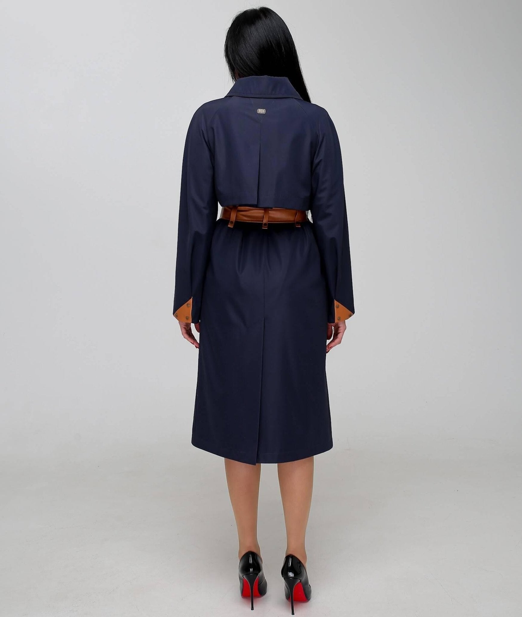 Vintage Style Women's Retro Trench Raincoat for Fall Spring Плащ В - 1295 МФ 102032 Тон 43 - FAVORITTI