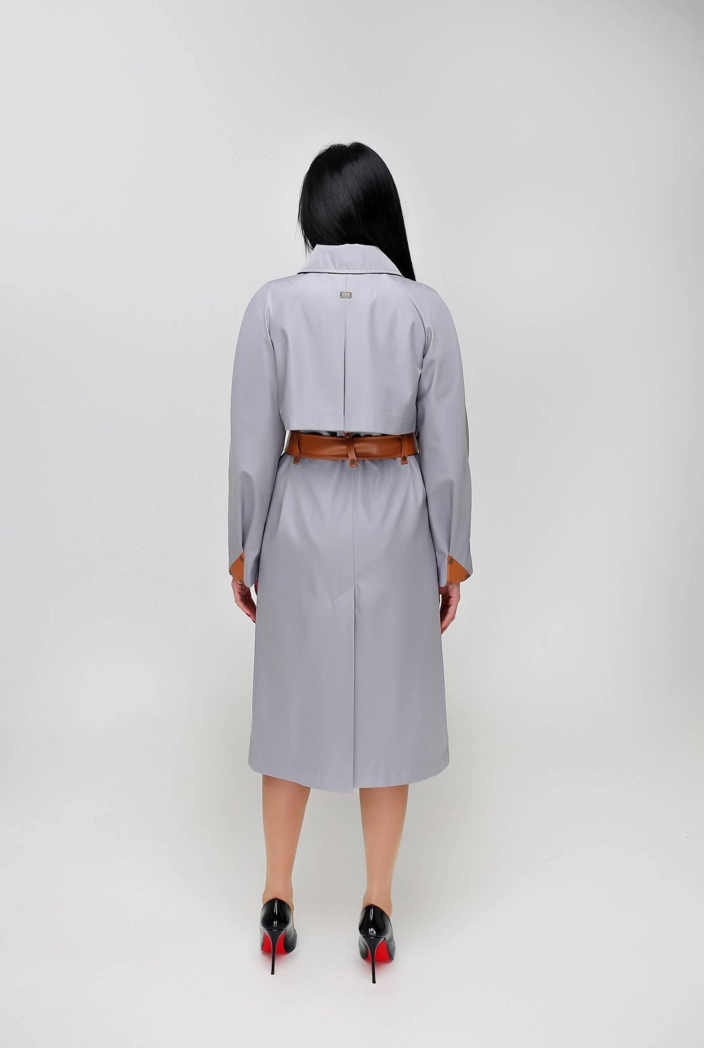 Vintage Style Women's Retro Trench Raincoat for Fall Spring Плащ В - 1295 МФ 102032 Тон 47 - FAVORITTI