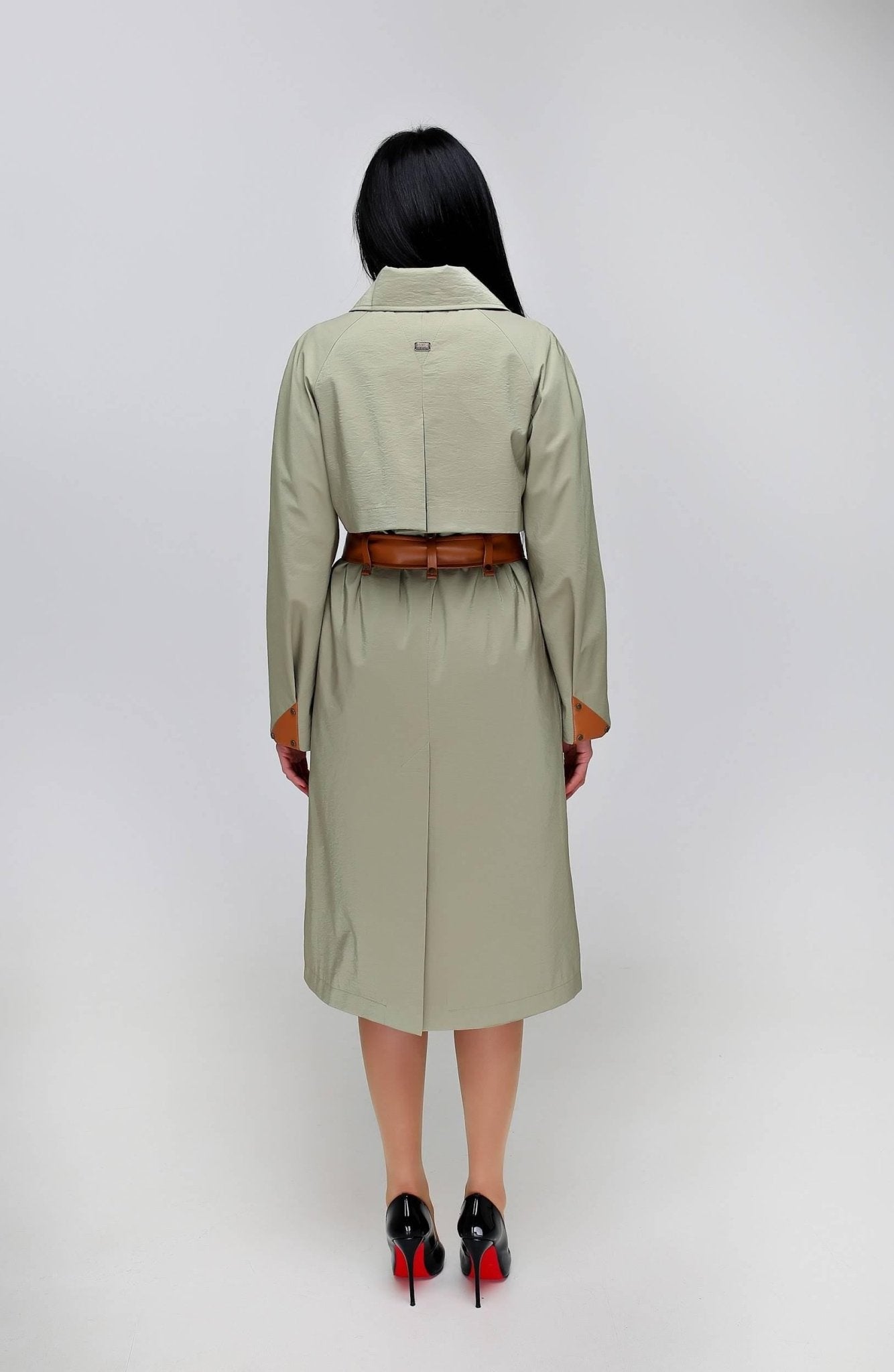 Vintage Style Women's Retro Trench Raincoat for Fall Spring Плащ В - 1295 МФ 102032 Тон 51 - FAVORITTI