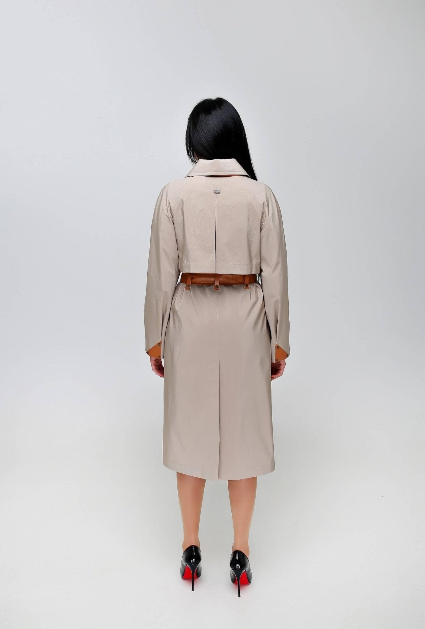 Women's Trench Raincoat for Fall Spring Vintage Style Плащ В - 1295 МФ 102032 Тон 66 - FAVORITTI