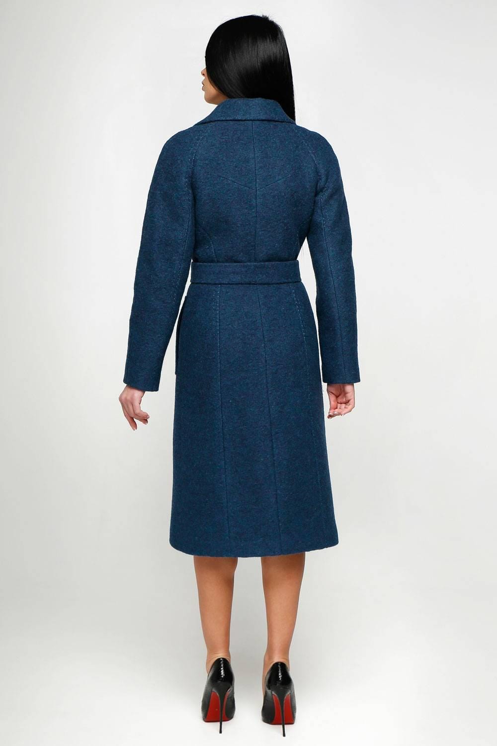 Wool Coat With Belt Lined Autumn Winter Overcoat Пальто В - 1179 Cost Тон 108 - FAVORITTI